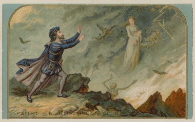 Scene from Faust: the apparition of the Brocken